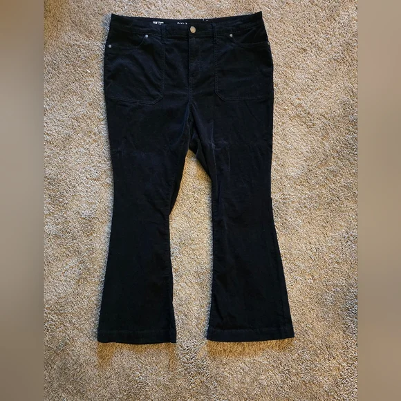 A.n.a Black Corduroy Flare Pants - Picture 2 of 4